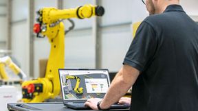 Die Integration der Simulationssoftware «Roboguide» in Nvidias offenes Referenz-Framework ermöglicht die Erstellung präziser digitaler Zwillinge. (Bild: Fanuc)
