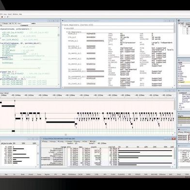 Trace-Visualisierung in der TRACE32-PowerView-Software: Wenn ein SoC-Hersteller seine Chips von Anfang an so gestaltet, dass sie „einfach und leicht debugbar“ sind, erspart er Kunden in späteren Phasen der Entwicklung viele potenzielle Probleme. (Bild: Lauterbach)