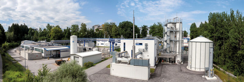 Roche gewinnt mit dem neuen anaeroben Bioreaktor Energie aus den Abwässern des Unternehmens. (Bild: Roche)