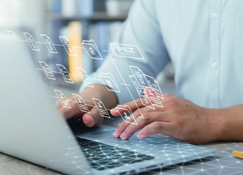 Benutzer können das Dashboard der Myzel Lifecycle Platform an die eigenen Bedürfnisse anpassen. Sie können sämtliche Dokumente zentral managen und erhalten so einen umfassenden, aktuellen Überblick über den Maschinenpark sowie über ihre Beschäftigten. (Bild: iStock.com/Thapana Onphalai, © Pilz GmbH & Co. KG)