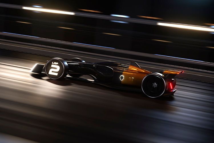 In den Rädern sind LED-Leuchten eingebaut, die die Position des Fahrers im Rennen angeben sowie Auskunft über die vorhandenen Energiereserven. (Renault)