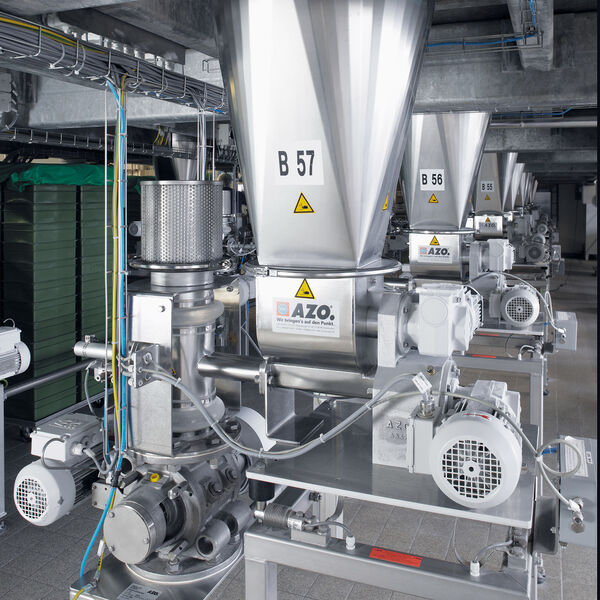 Feeding a continuous mixer with continuous gravimetric AZODos dosing units (Picture: AZO)