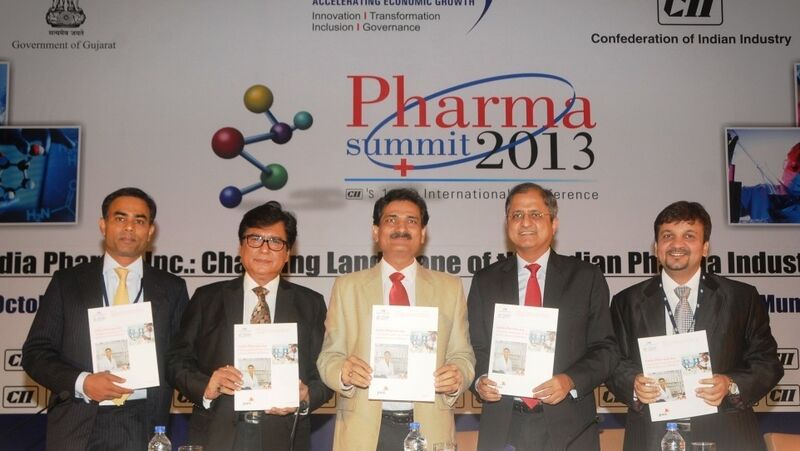 Ribbon–cutting for tomorrow's pharmaceutical industry: At the CII Pharma Summit (Picture: CII)