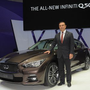 Carlos Ghosn, Chef der Renault-Nissan-Allianz, setzt große Hoffnungen darauf, mit dem Q50 die Marke Infiniti deutlich voranzubringen.(Foto: Infiniti)