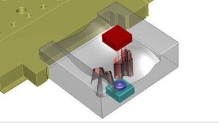 Die speziell für das Drahtschneiden entwickelte Featureerkennung findet Bohrungen, offene und geschlossene Matrizen und Stempel, konstante und variable Koniken, 4-Achsen Geometrien und neu in V19 auch Koniken mit fixem oder variablem Bund direkt vom Volumenmodell.  (Bild: Mecadat CAD/CAM)
