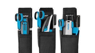 Mit den Gürteltaschen von Martor befördern professionelle Anwender ihre Schneidwerkzeuge sicher von A nach B und haben sie griffbereit, sobald sie benötigt werden. (Bild: Martor)