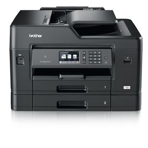 Das jüngste Pferd in Brothers Bürodrucker-Stall ist der MFC-J6930DW. Es druckt und scannt A3 mit Duplex-Funktion und kann über LAN oder WLAN mit einem Netzwerk verbunden werden.