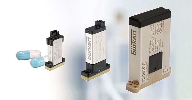 Die WhisperValve lassen sich gut aneinanderreihen oder zu kompletten Systemlösungen kombinieren. Über eine Elektronikerweiterung sind viele Analysefunktionen realisierbar. (Bild: Bürkert Fluid Control Systems)