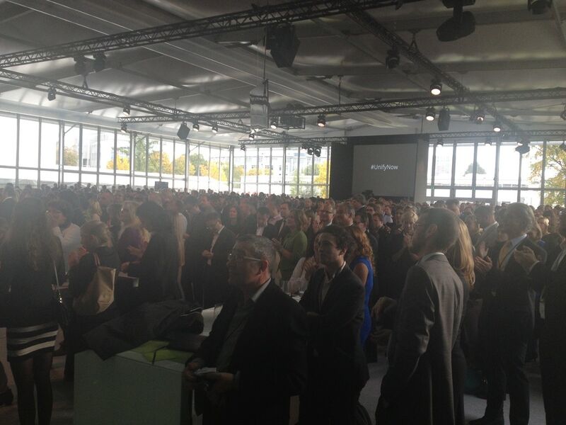 Über 1.000 Mitarbeitern und Gäste feierten in München die Umbenennung zu Unify. (Bild: IT-BUSINESS)