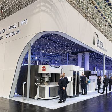 United Machining Solutions plant gleich am ersten Messetag eine besondere Enthüllungs-Show.  (Bild: United Machining Solutions)