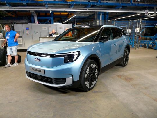 Ab September 2023 rollt in Köln der Ford Explorer in Serie vom Band.(Bild:  Gerald Scheffels/Automobil Industrie)