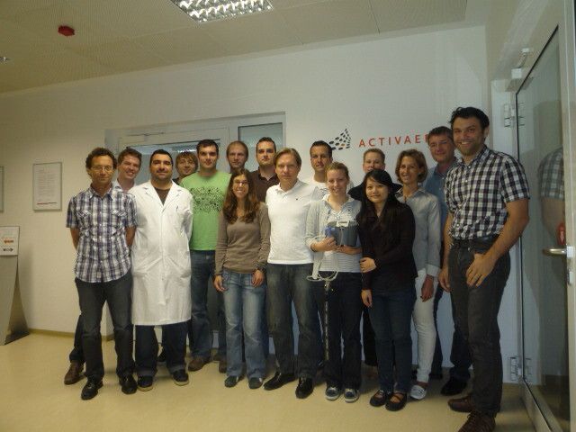 Die Mannschaft in Gauting bei München:  Activaero - Kompetenzzentrum in der Aerosolmedizin. Activaero entwickelt, baut und vertreibt hochwertige Inhalationssysteme zur Behandlung schwerer Lungenerkrankungen. (Bild: Höltkemeier)