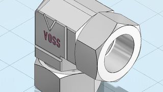 Voss Fluid bietet die Modelle ihrer Hydraulikverschraubungen ab sofort als kostenlose 3D-CAD-Downloads. (Bild: Voss Fluid)