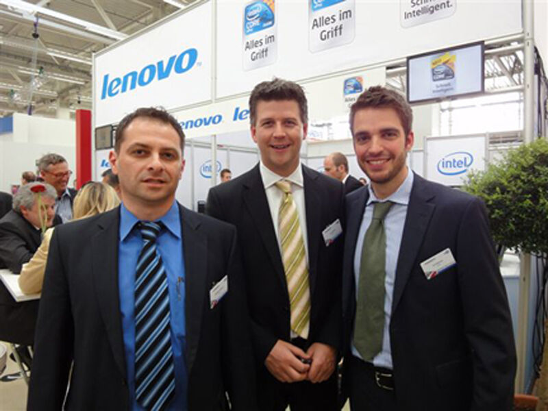 Eine unique Lenovo-Truppe: Matthias Kälberer, Lars Henkel, Jan Rabenau. (Archiv: Vogel Business Media)