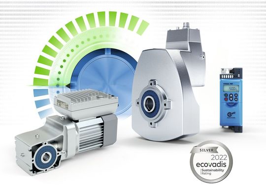 Nord Drivesystems fördert die Entwicklung und Herstellung energieeffizienter Antriebssysteme für umweltrelevante Branchen. Aber nicht nur dafür gab es jetzt das Nachhaltigkeitszertifikat in Silber, verliehen von der Rating-Agentur Ecovadis.(Bild:  Nord Drivesystems)