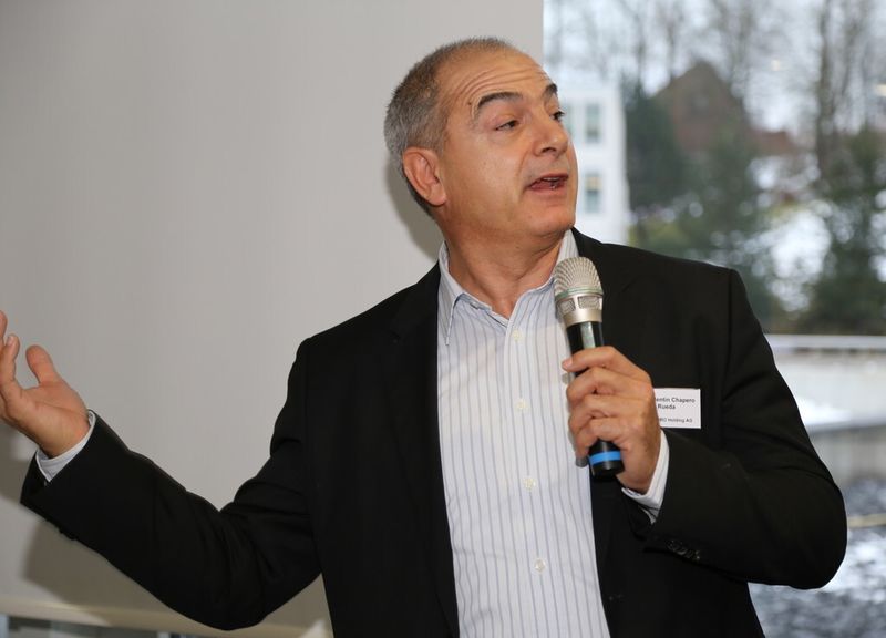 Dr. Valentin Chapero Rueda, Valamero Holding AG und ehemaliger Geschäftsführer der Sonova Holding: «Hörgeräte sind die zwar ersten wearable Devices in der Medizintechnik. In den nächsten zehn Jahren werden wir aber noch durch eine starke Lernkurve gehen.» (Bild: Anne Richter, SMM)
