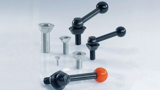 Die Spiralspannschrauben GN 418 und Spiralspannhebel GN 418.1 sind wartungsfreie und universell einsetzbare Spannelemente für vielfältige Einsatzfälle.  (Bild: Ganter)