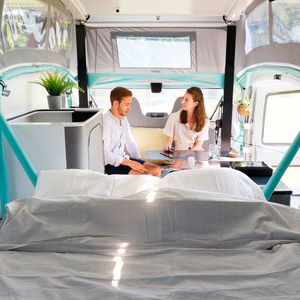 Im Heck des Stella Vitas gibt es ein Doppelbett.(Bild: Bart van Overbeeke)