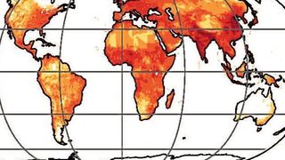 Jährlich verlorene Lebensjahre (years of life loss = YLL) aufgrund von Luftverschmutzung (je dunkler desto höher). Weltweit beläuft sich der Verlust an Lebensjahren pro Jahr auf 221 bis 250 Millionen.  © The Author(s) 2020. Published by Oxford University Press on behalf of the European Society of Cardiology , DOI: 10.1093/cvr/cvaa025 (Figure 1 / Münzel et al. / CC BY 4.0)