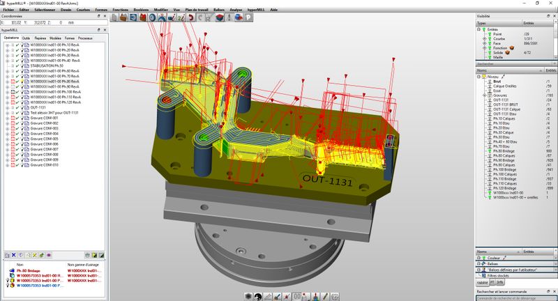 Easy to use interface, even for Complex Parts: The hyperMILL user interface remains clear and intuitive—even when programming the most complex geometries.   (Source: Comat)