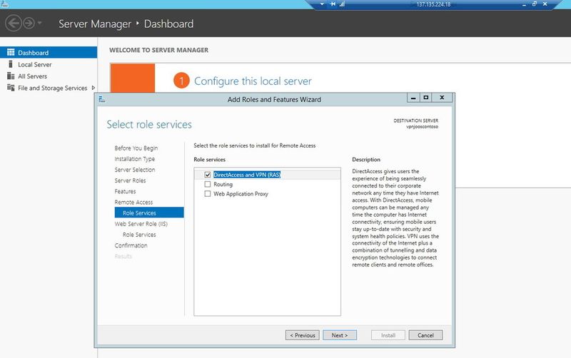 Virtuelle Server in Windows Azure werden über RDP-Verbindungen verwaltet. Die Zugriffsdaten sind nach der Erstellung des virtuellen Servers im Dashboard und im Bereich Endpunkte zu sehen. Der Server-Manager in Windows Server 2012 R2 sowie die einzelnen Serverrollen stehen in den virtuellen Servern ganz normal zur Verfügung. (Bild: Archiv)