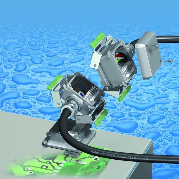 Bild 2: Duplicon ist ein kaskadierbares Steckverbindersystem in der Schutzart IP67, das die Energieverteilung in ausgedehnten Anlagen vereinfacht (Archiv: Vogel Business Media)