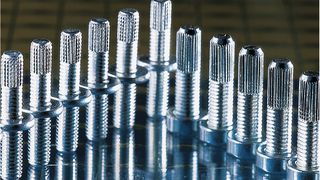 Das Einpresssystem TriPress besteht aus einem Einpressbolzen der in unterschiedlichen Varianten und Kombinationen produzierbar ist. (Bild: Arnold Umformtechnik)