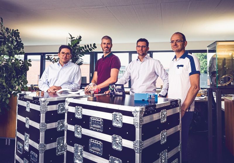 Les fondateurs de FiveCo, de gauche à droite Antoine Lorotte, Gilles Froidevaux, Antoine Gardiol et Xavier Greppin. (Source : FiveCo)