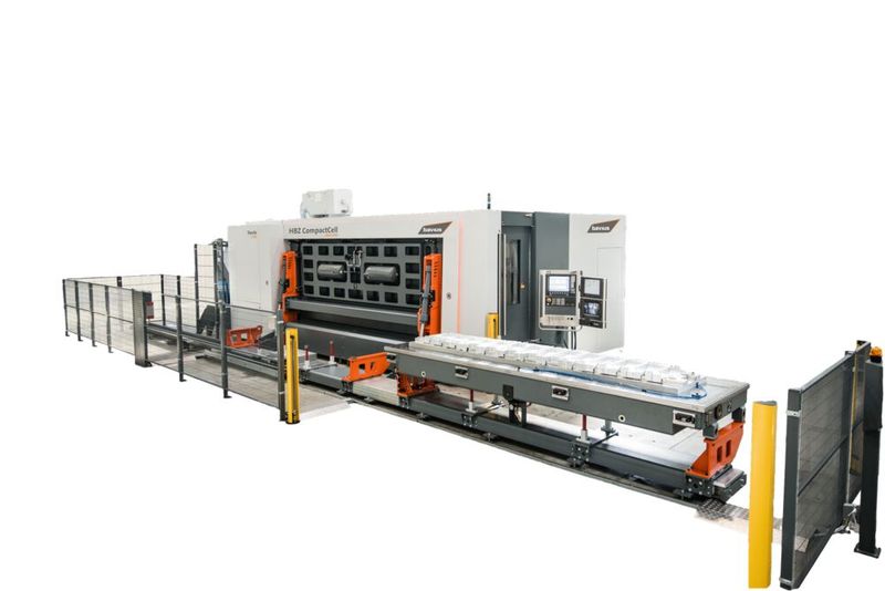 Hauptanliegen war das Testen der maximalen Spindelleistung von 80 kW auf dem HBZ «CompactCell 600/100», konkret wurden Dreieckstaschen aus einer Aluminium-Platte mit maximalen möglichen Zeitspanvolumen gefräst. (Bild: Iscar)