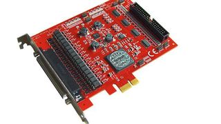 Die Optoio-PCIe16Ultra ist eine digitale, interruptfähige PCIe I/O-Karte mit 16 Optokoppler-Eingängen, 16 Optokoppler-Ausgängen, Timern, OC- und IC-Einheiten sowie Board-Identifikation. (Messcomp)
