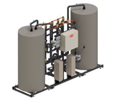 Eine Wärmerückgewinnungsanlage, die speziell für Rechenzentren eingesetzt wird.(Bild:  Danfoss)