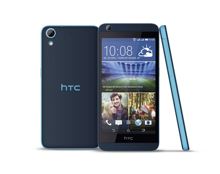 Das Desire 626 G Dual SIM in der Farbe Blue Lagoon. (Bild: HTC)