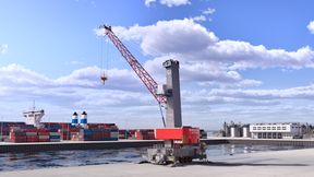 Der Konecranes Gottwald ESP.4 ist zwar der kleinste Hafenmobilkran der Finnen, aber dennoch leistungsstark. (Bild: Konecranes)