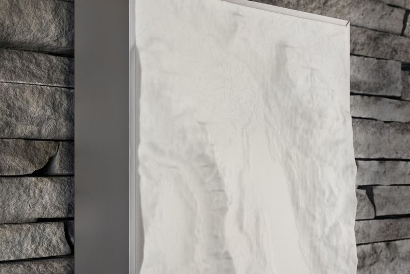 3D-Druck auf Abruf: Hier bietet eine Designfirma individuelle Lampenschirme an. Der Kunde sucht sich ein quadratisches Stückchen Erde aus, dessen exakte Landschaftsprofil zur Abdeckung wird. (Foto: flickr.com/Fluid Forms (CC BY-SA 2.0))
