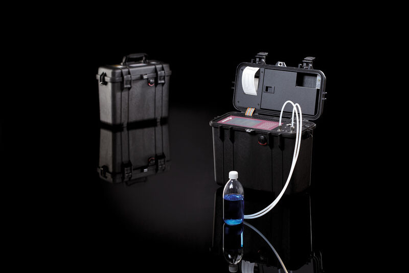 New developments like the PAMAS S4031 WG,  a portable particle counting system for water based hydraulic liquids, mainly used for hydraulic systems in the offshore oil and gas industry, drive Pamas development.  (Picture: Pamas)