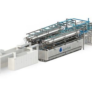 Sunfire wird einen 50 Megawatt (MW) Elektrolyseur für das Ren-Gas-Projekt im finnischen Tampere bereitstellen.(Bild:  Sunfire)