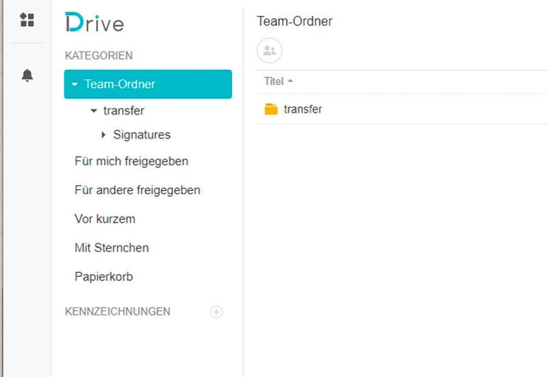 Nach der Installation von Synology Drive steht auch ein Webportal zur Verfügung. Dieses kann ebenfalls über das Paketzentrum aufgerufen werden. (Joos/Synology)