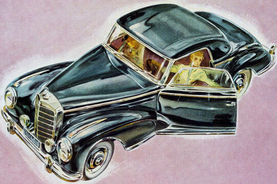 Ab September 1955 wurde der Mercedes 300 C mit größerer Heckscheibe, breiteren Reifen und hinterer Eingelenk-Pendelachse produziert.  (Archiv: Vogel Business Media)