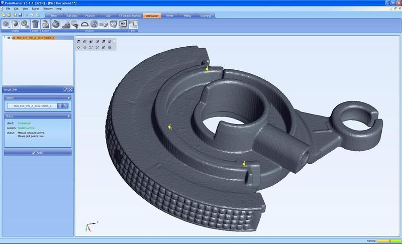 Manuell können Punkte auf den Flächendaten getastet werden. (Wenzel)