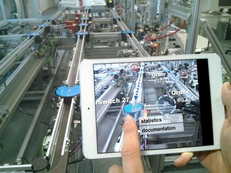 Smart Devices wird zur Auftragsverfolgung eingesetzt. (Bild: TU München)