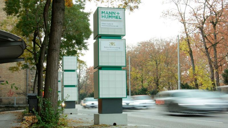 Das Projekt Aerosolfd umfasst auch die stationäre Luftfilterung, wie sie Mann + Hummel bereits seit Jahren in Stuttgart einsetzt.