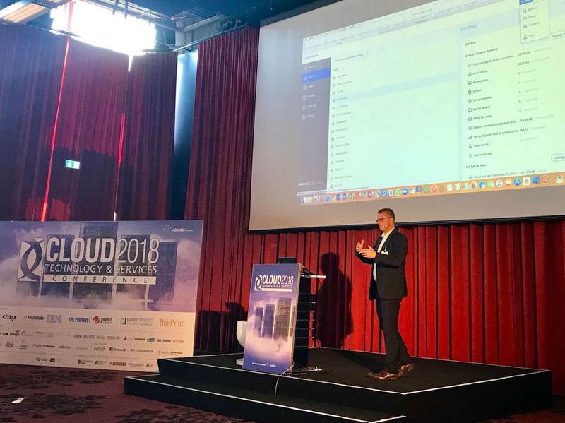Live-Demo der Data Protection Plattform von Acronis, präsentiert von Daniel Model. (Bild: Vogel IT-Akademie)