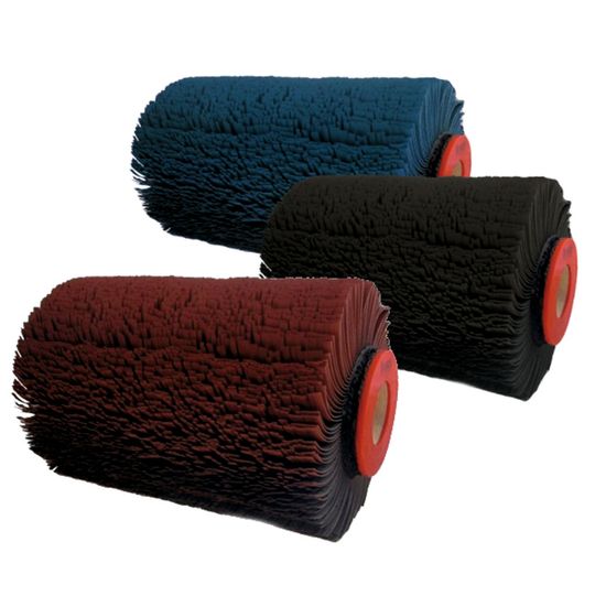 Entgratwalzen für Rotationsbürstmaschinen (zum Beispiel Ernst, Fladder, Timesavers, Weber).(Bild:  Ernst Schweiz)