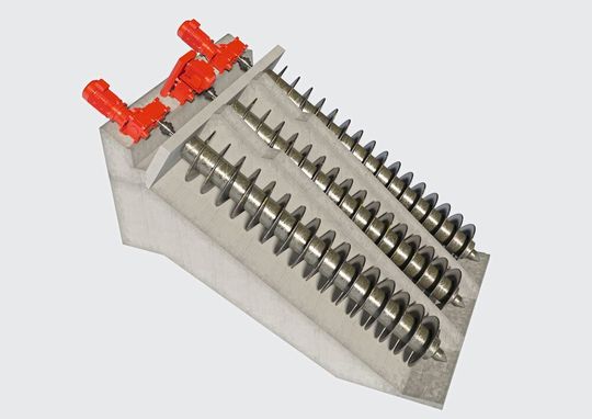 Les entraînements de pompes à vis sans fin peuvent être réalisés aussi bien avec un entraînement par courroie qu'en version directe.(Image : SEW Eurodrive)