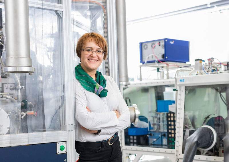 Prof. Dina Fattakhova-Rohlfing vom Forschungszentrum Jülich (Forschungszentrum Jülich / Sascha Kreklau)