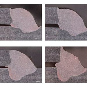 Die Tests von WMG zeigen, dass die Nahtüberbrückung mit oszillierendem Laserstrahl (oben) im Vergleich mit Schweißungen ohne Oszillation sich verbessert hat.(Bild:  WMG/University of Warwick)