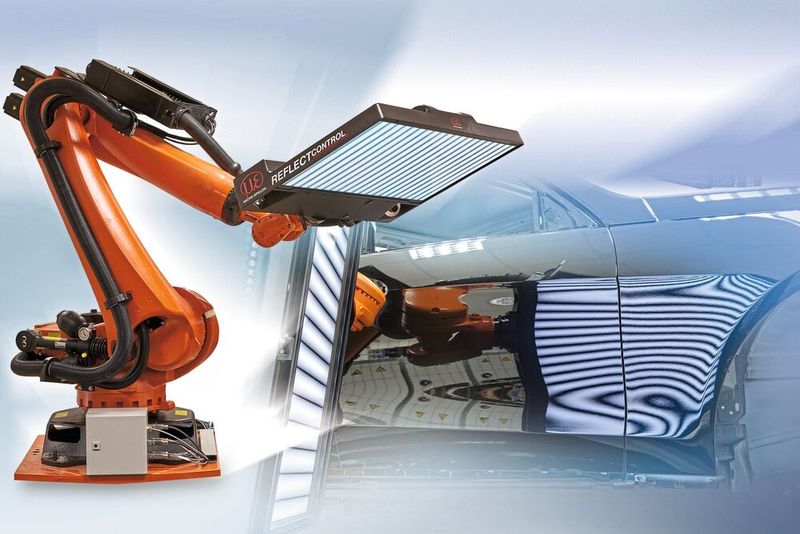 Die Sensoren der Baureihe Reflectcontrol wurden für die Oberflächeninspektion von spiegelnden Teilen entwickelt. Die hochgenaue Auflösung kommt der Lackfehlerinspektion führender Automobilhersteller zugute. (Bild: Micro-Epsilon)