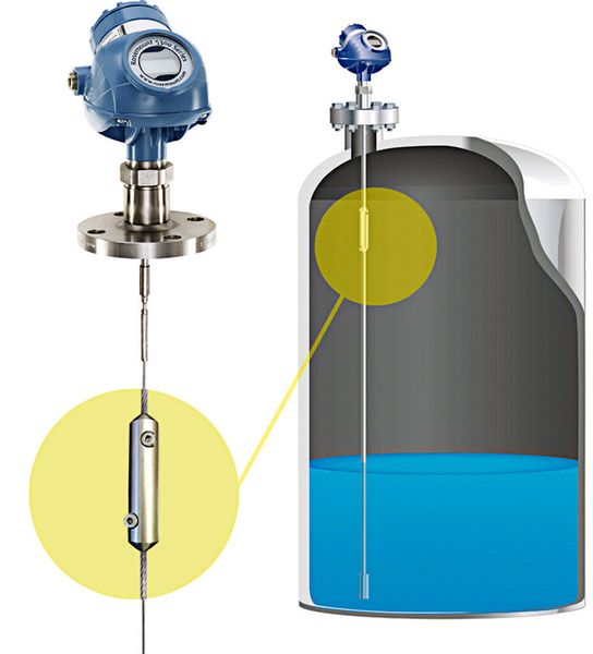 Das Modell 5300 mit Verification Reflector ermöglicht die automatisierte Integritätsüberprüfung des Transmitters, ohne den Prozess anzuhalten und ohne den Füllstand im Behälter manuell anzuheben. (Bild: Emerson)