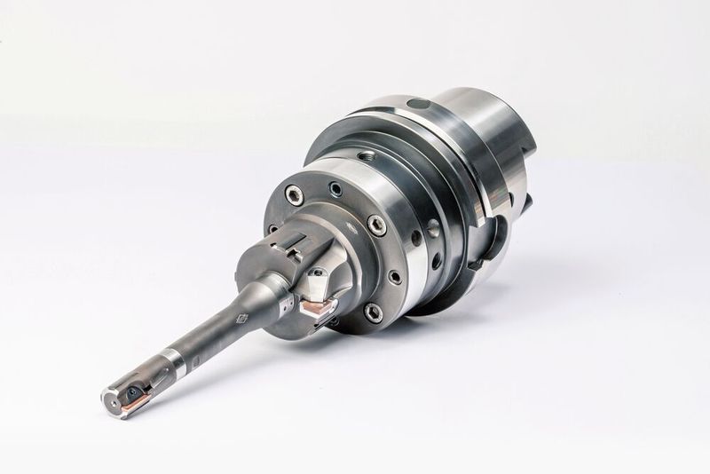 The optimized fine boring tool with guide pad technology for the finish machining of the base bore of the valve seat and valve guide. The EasyAdjust system with TEC cutting edge is now used for valve seat machining, offering higher efficiency and very simple handling. (Image:Mapal)