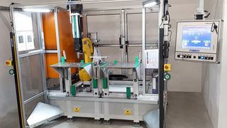 Für eine saubere Sache: TOX Pressotechnik schuf für das Unternehmen V-ZUG diese komplett ausgestattete Anlage zum Clinchen von Gehäusen für Geschirrspüler. (TOX Pressotechnik)